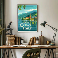 Lake Como Serenity: Vintage Italian Travel Poster PosterGoat