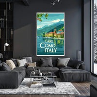 Lake Como Serenity: Vintage Italian Travel Poster PosterGoat