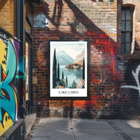 Lake Garda Vintage Travel Poster PosterGoat