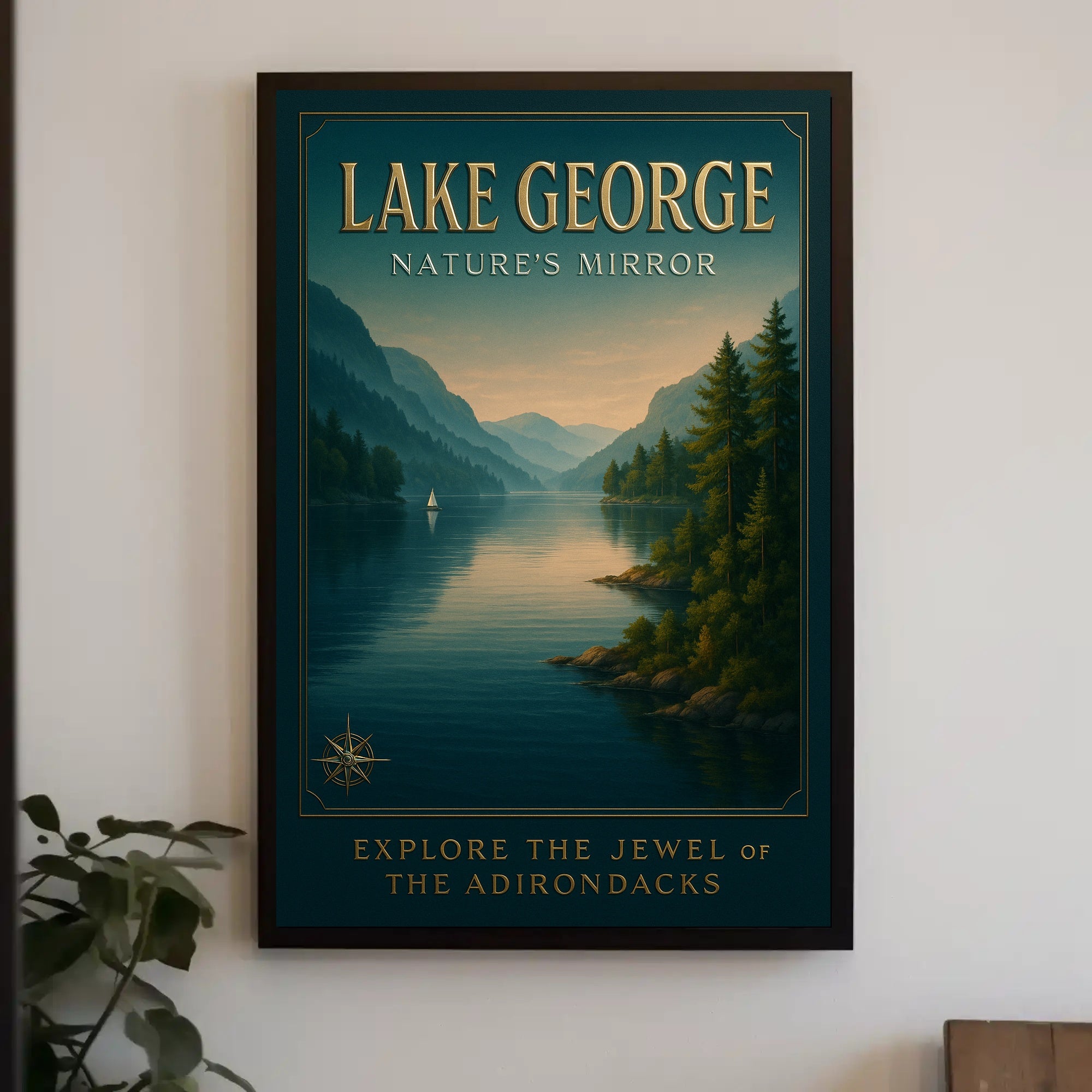 Lake George NatureS Mirror Poster PosterGoat