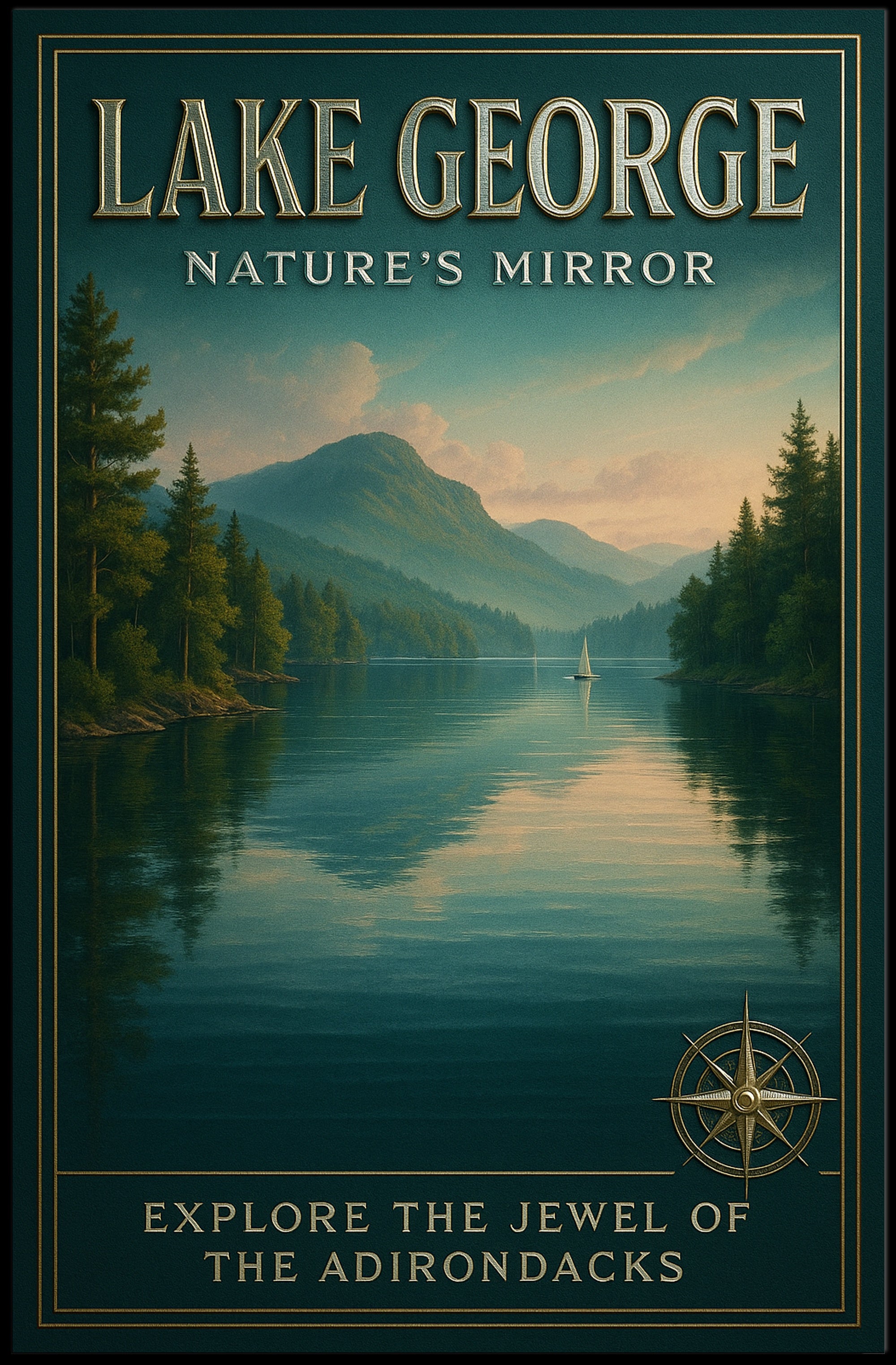 Lake George Natures Mirror Poster PosterGoat