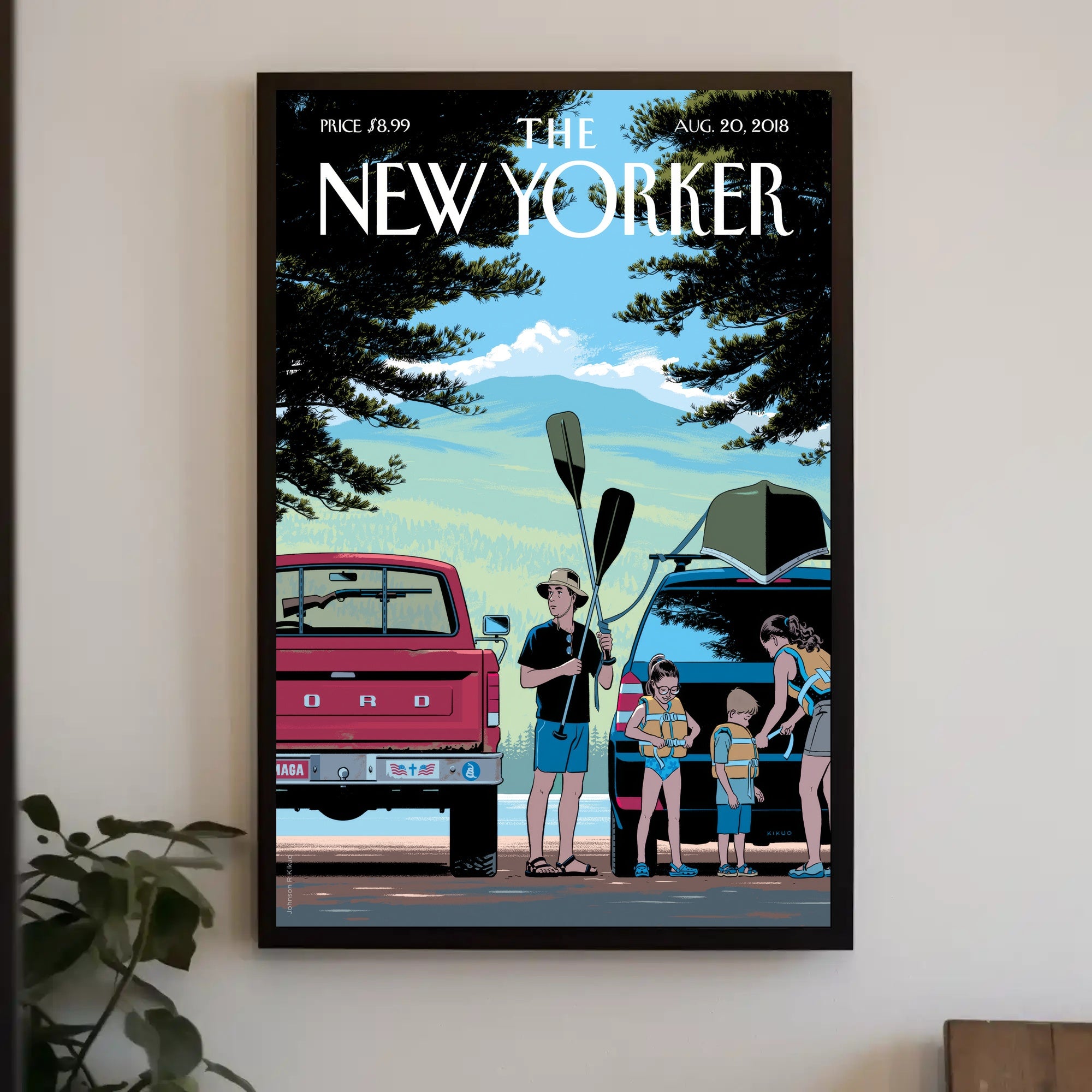 Lakeside Tranquility Contemporary Rural Retreat National Park Poster PosterGoat