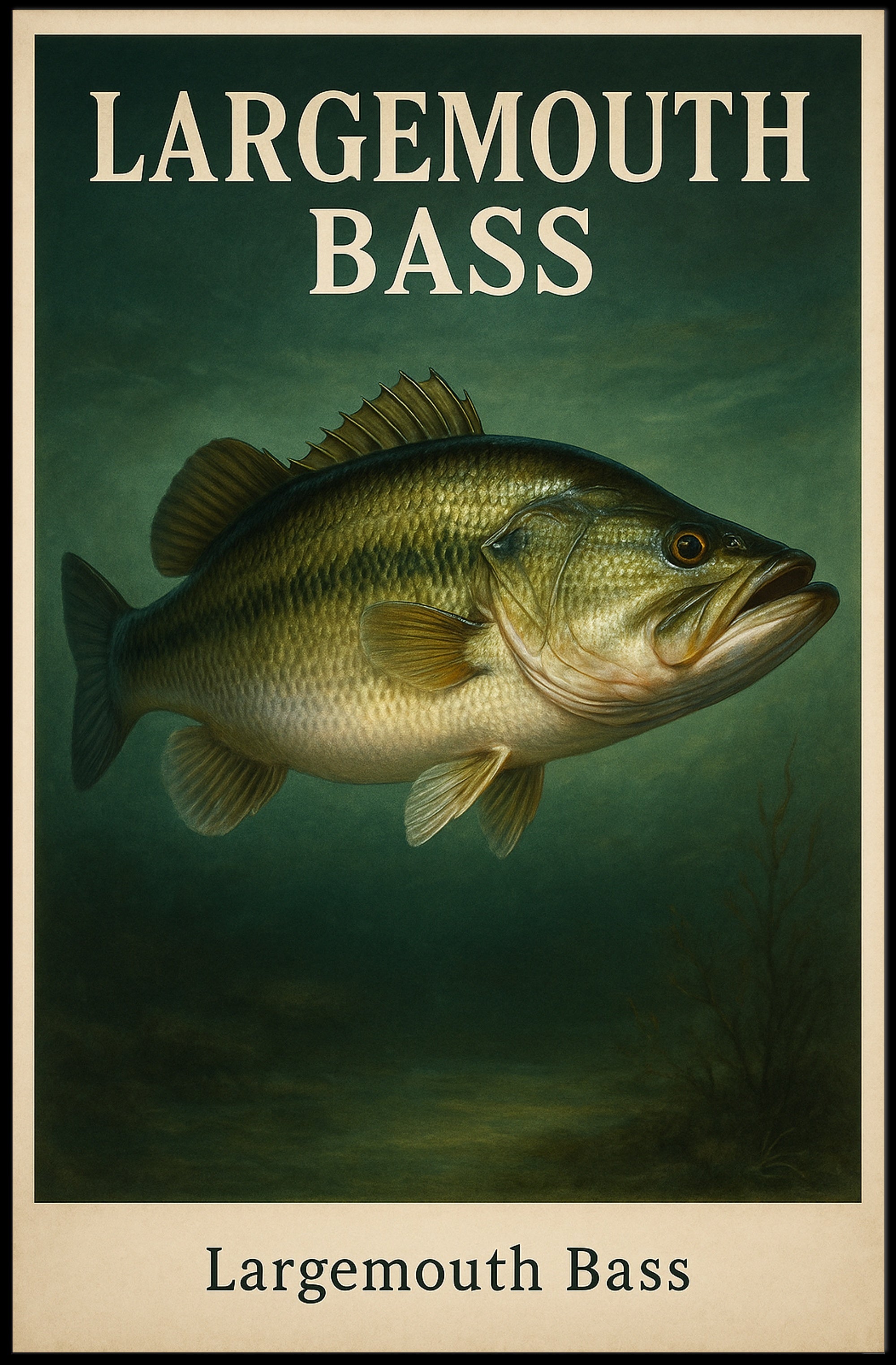 Largemouth Bass Poster PosterGoat