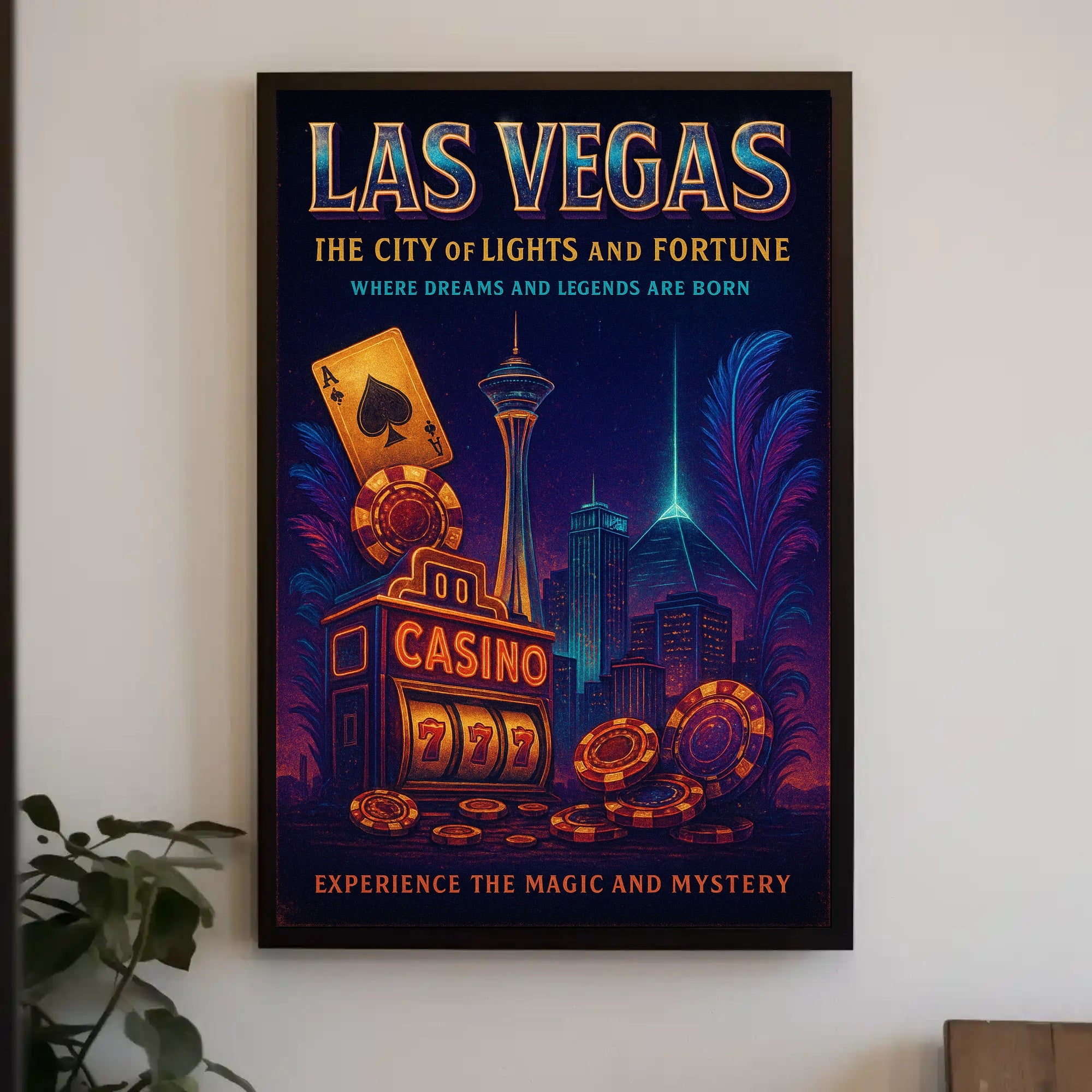 Las Vegas The City of Lights and Fortune Poster PosterGoat