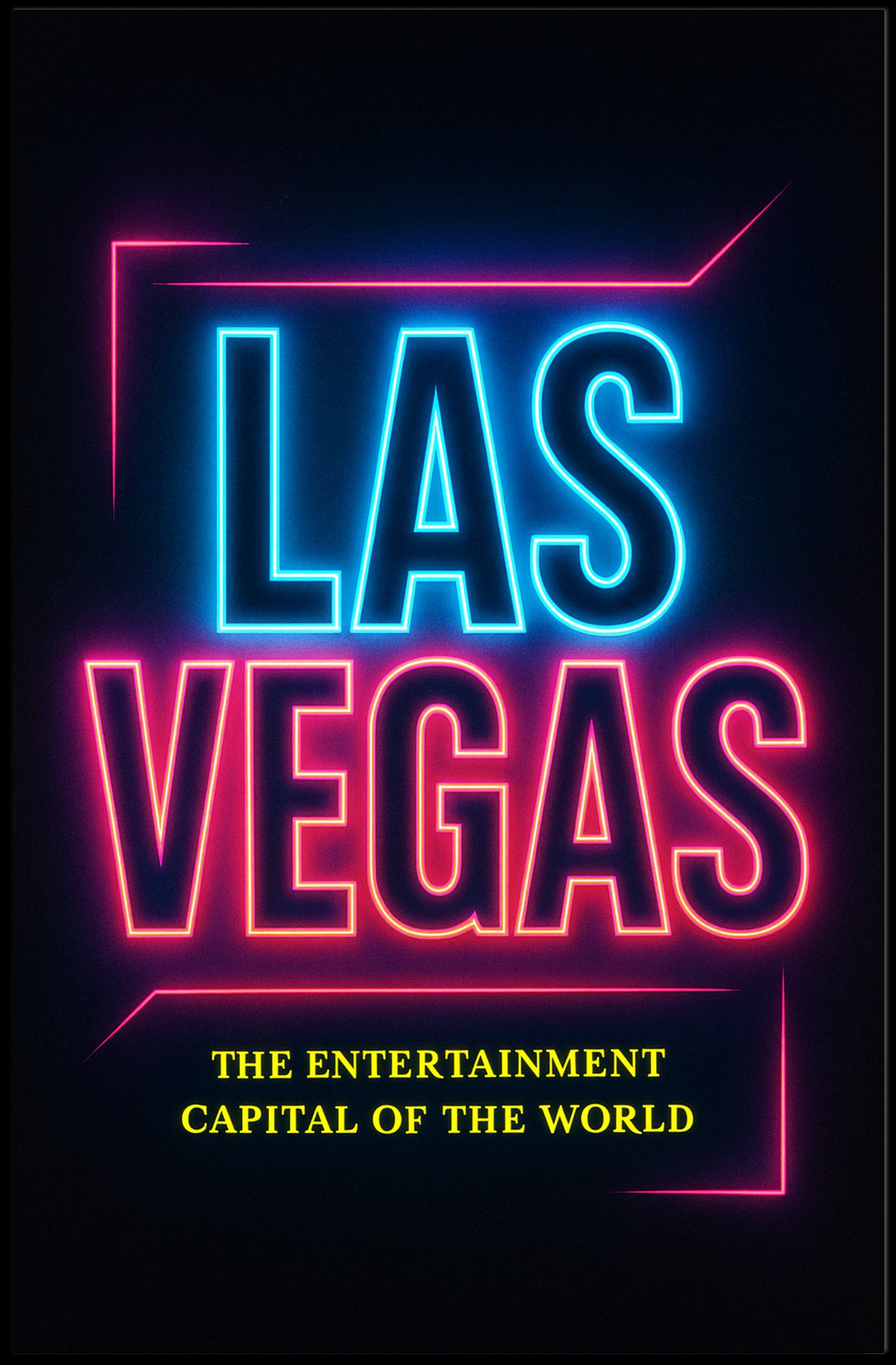 Las Vegas The Entertainment Capital Poster PosterGoat