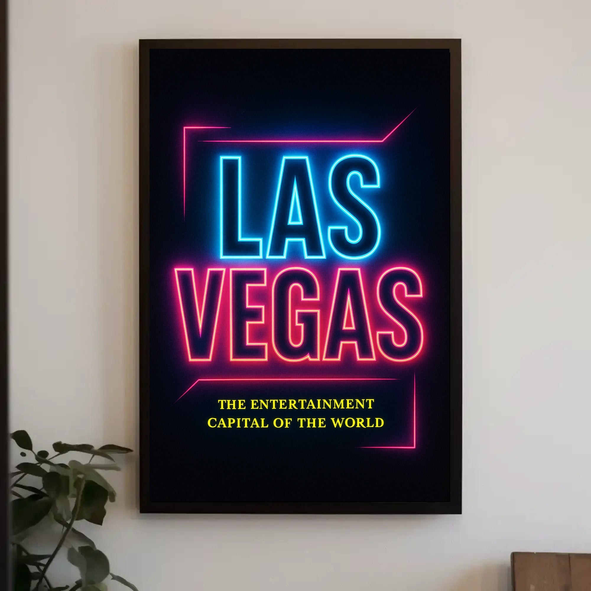 Las Vegas The Entertainment Capital Poster PosterGoat