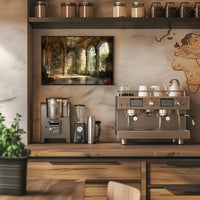 Lavish Sunlit Interior of European Mansion Cultural Poster PosterGoat