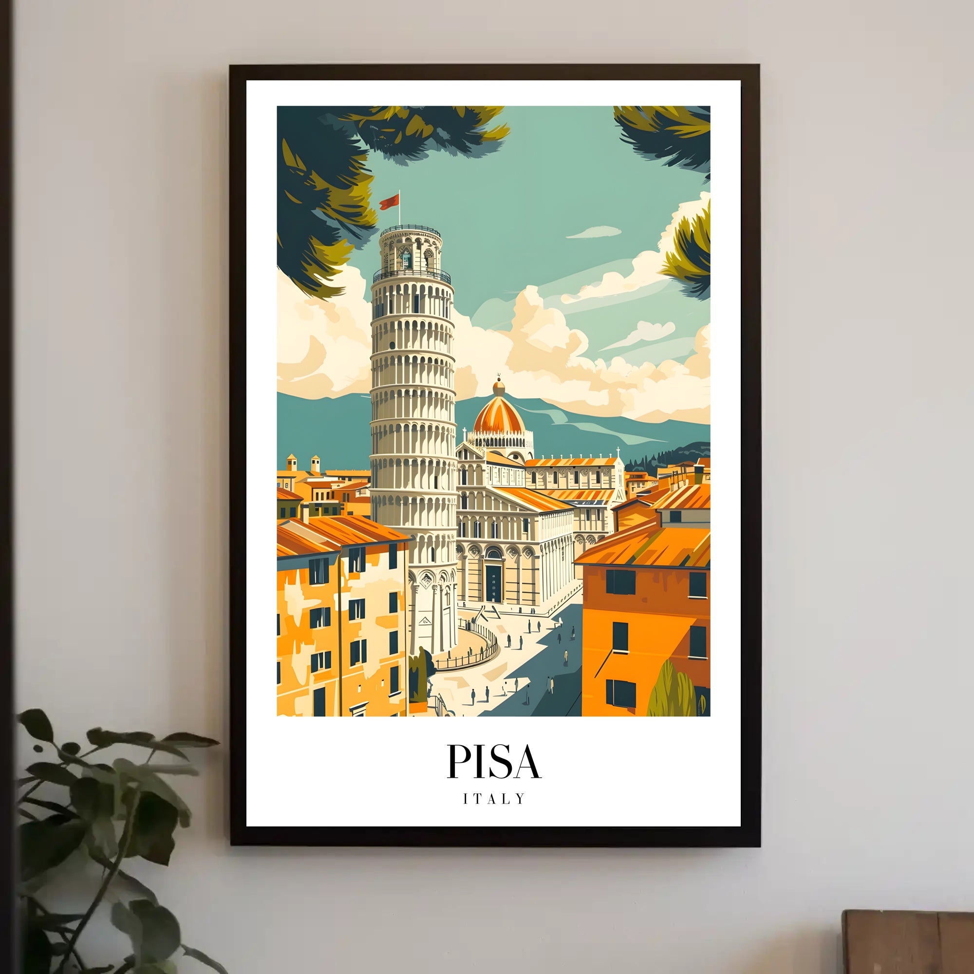Leaning Tower of Pisa Travel Poster PosterGoat