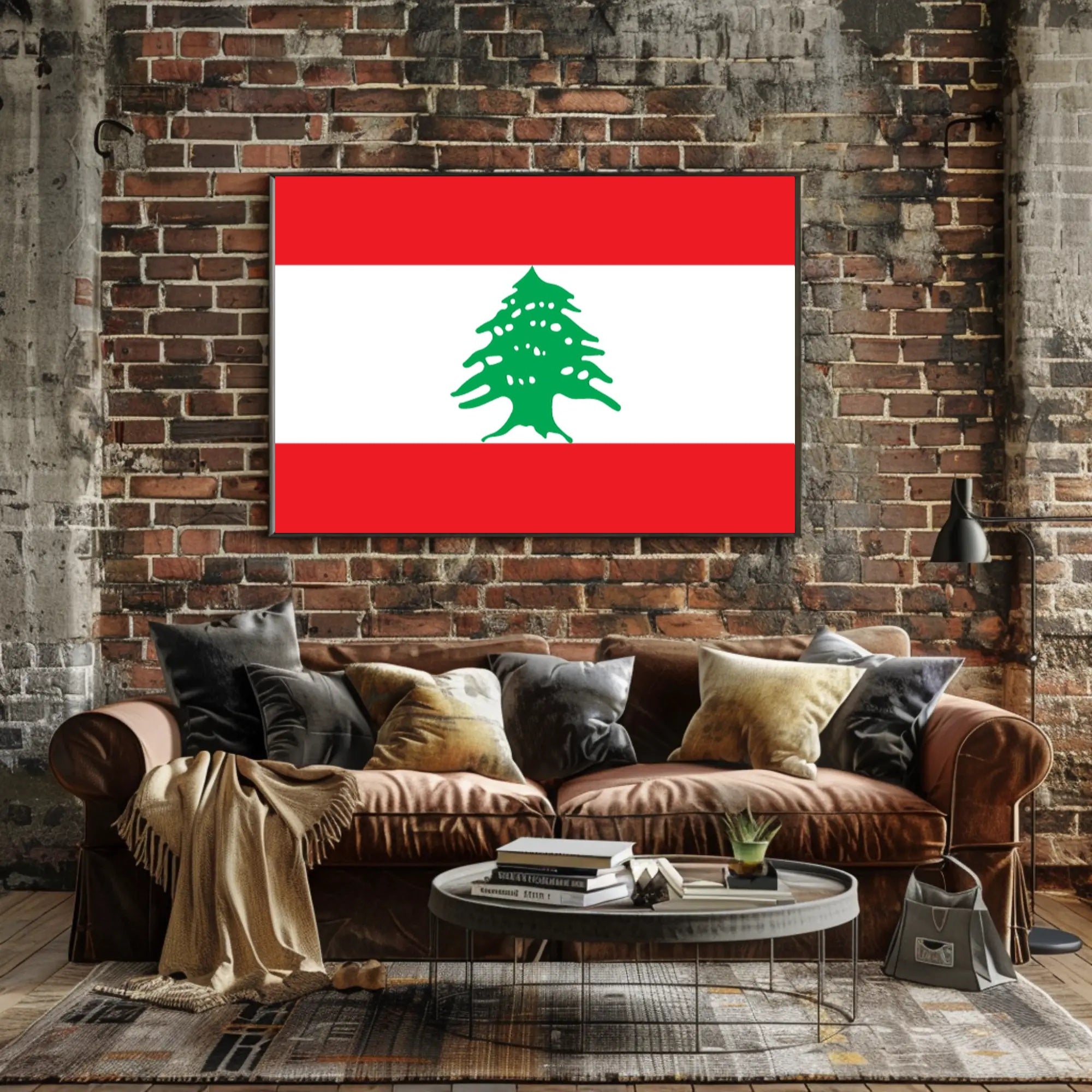 Lebanese Flag National Symbolism Country Flag Poster PosterGoat