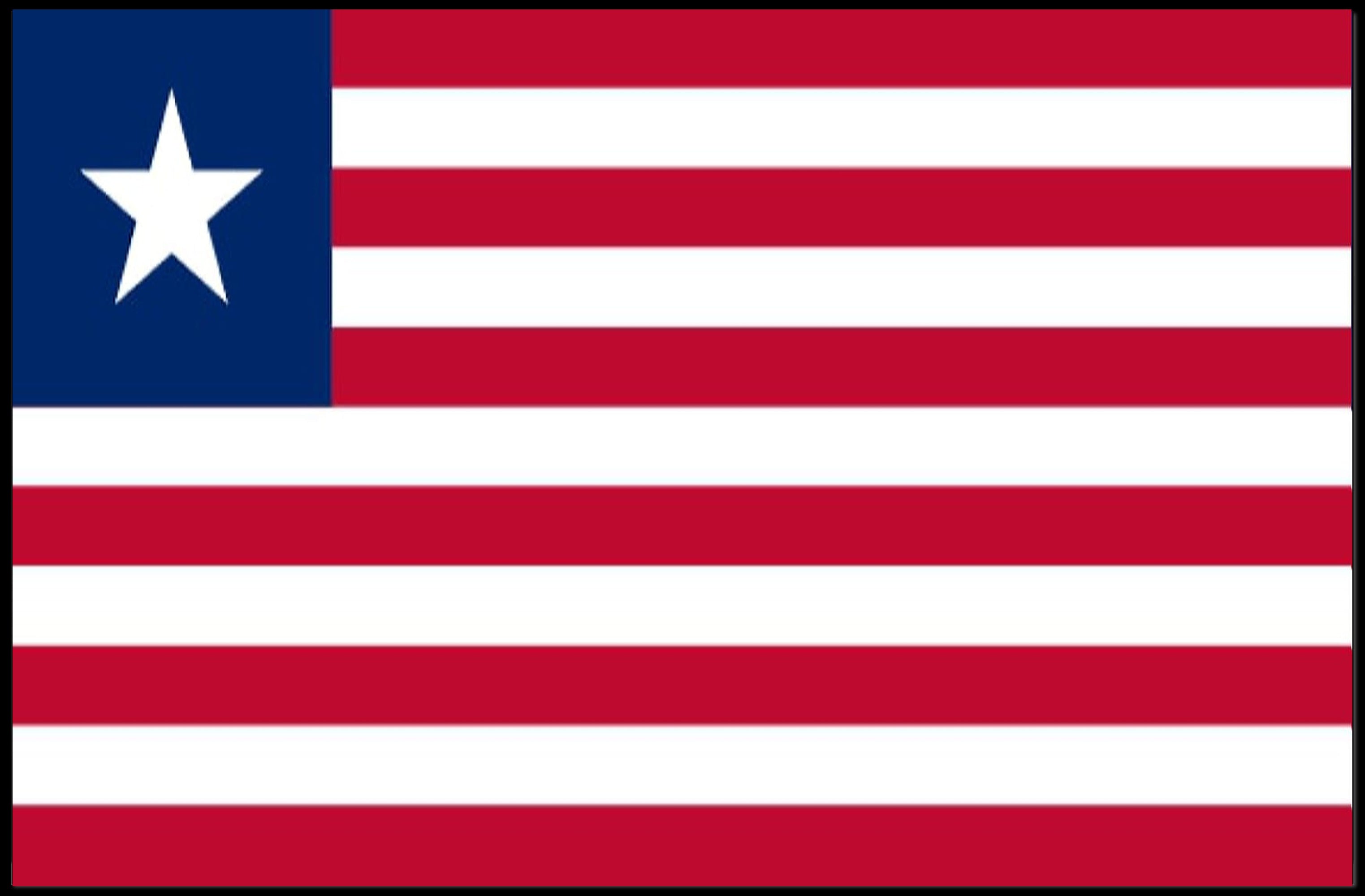 Liberian Flag Patriotic National Pride Country Flag Poster PosterGoat