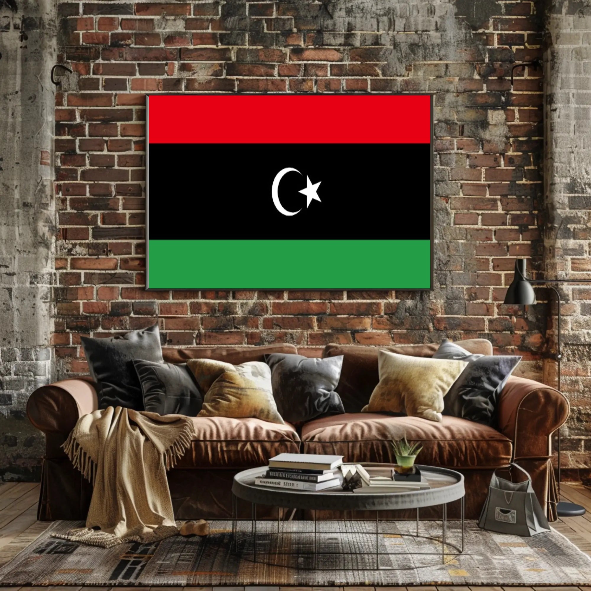 Libya National Flag Patriotic Country Flag Poster PosterGoat