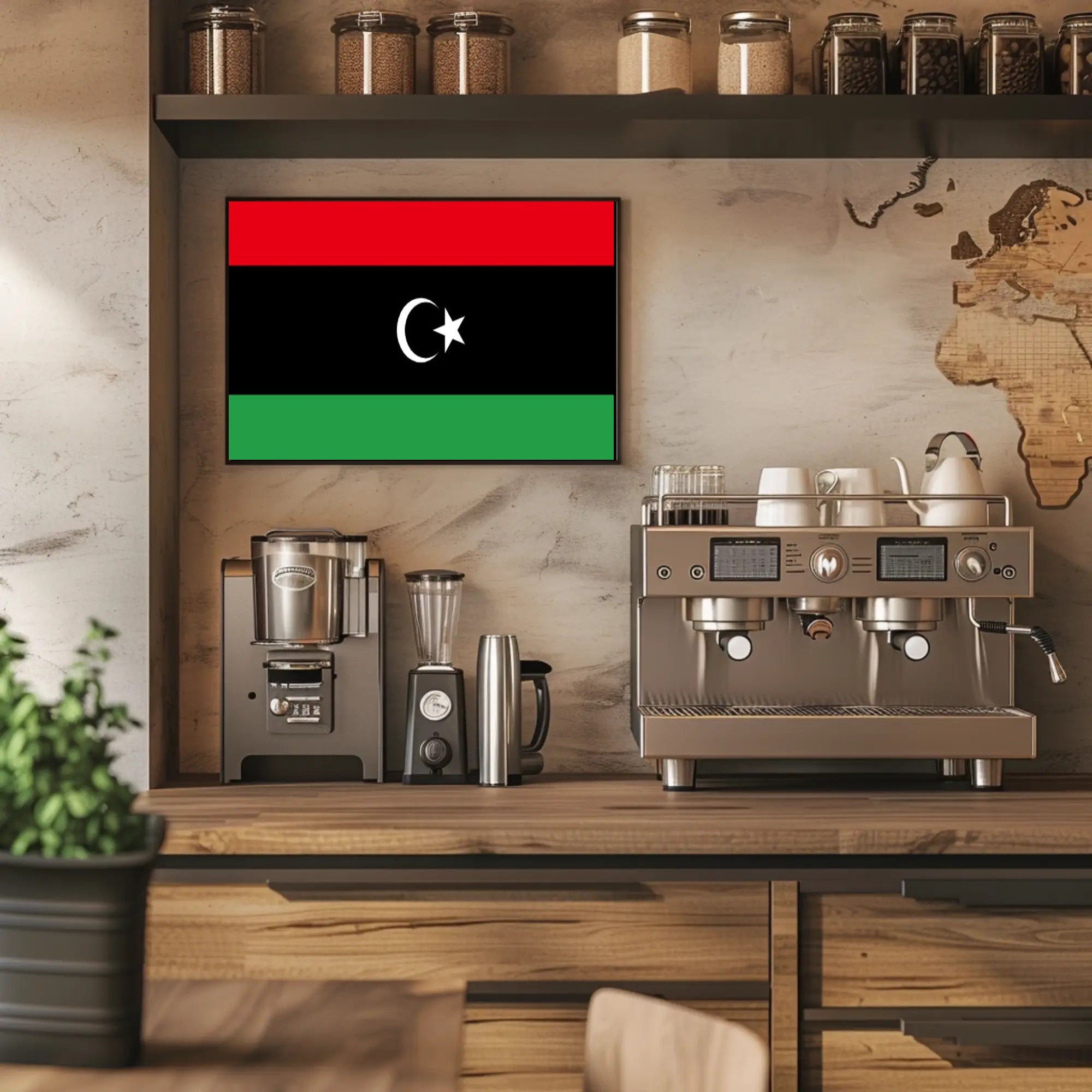 Libya National Flag Patriotic Country Flag Poster PosterGoat