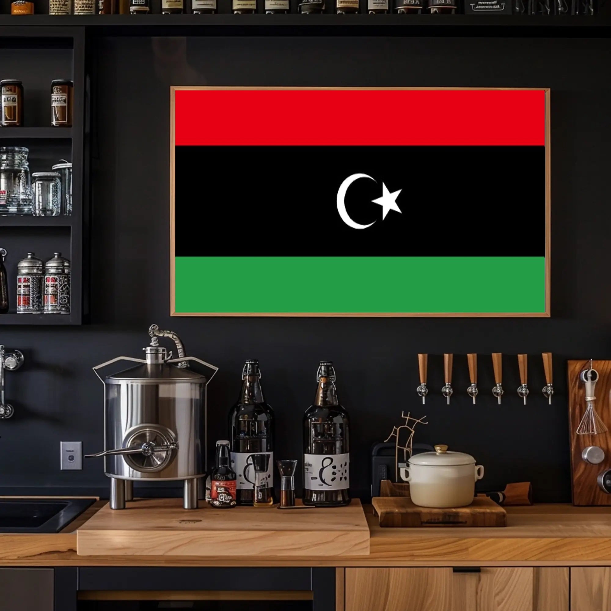 Libya National Flag Patriotic Country Flag Poster PosterGoat