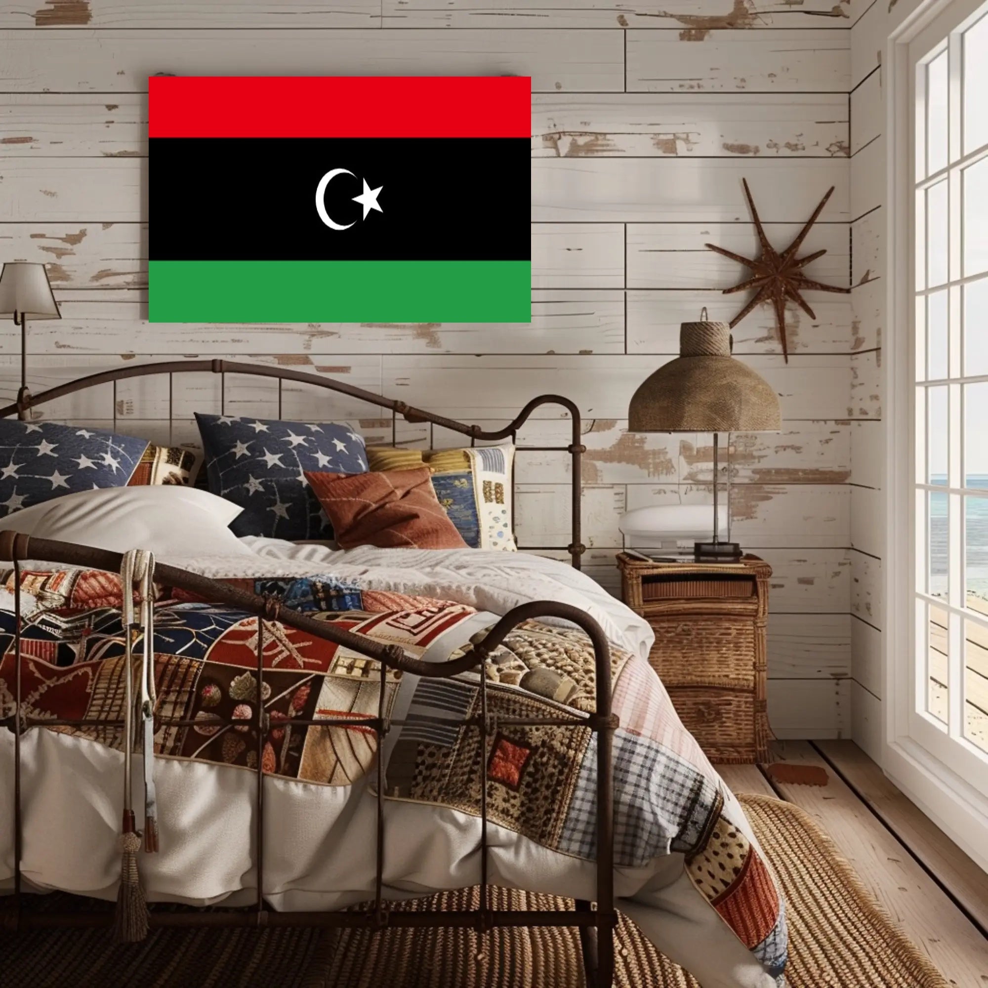 Libya National Flag Patriotic Country Flag Poster PosterGoat