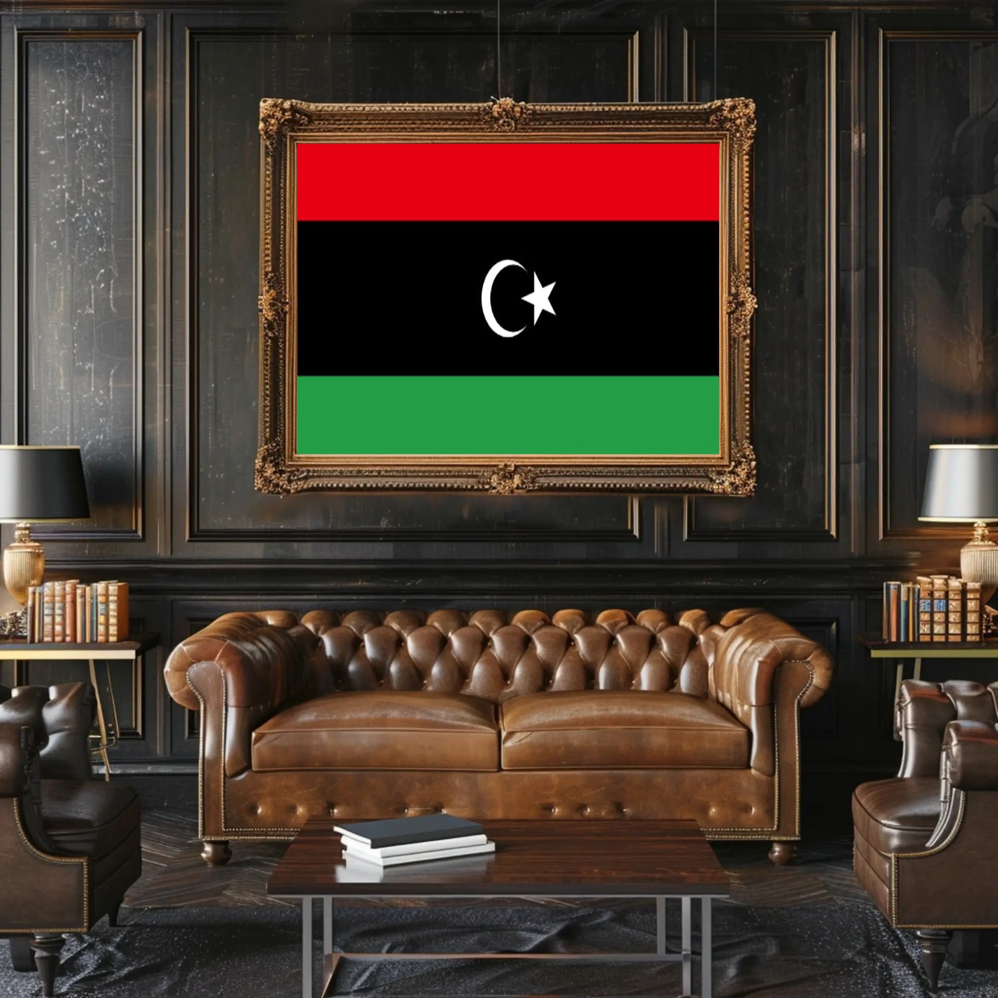 Libya National Flag Patriotic Country Flag Poster PosterGoat