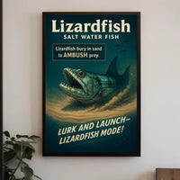Lizardfish Saltwater Predator Poster PosterGoat