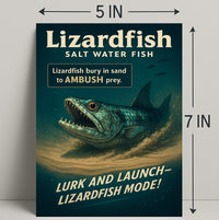 Lizardfish Saltwater Predator Poster PosterGoat