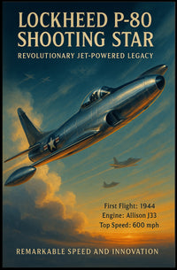 Lockheed P-80 Shooting Star Poster PosterGoat