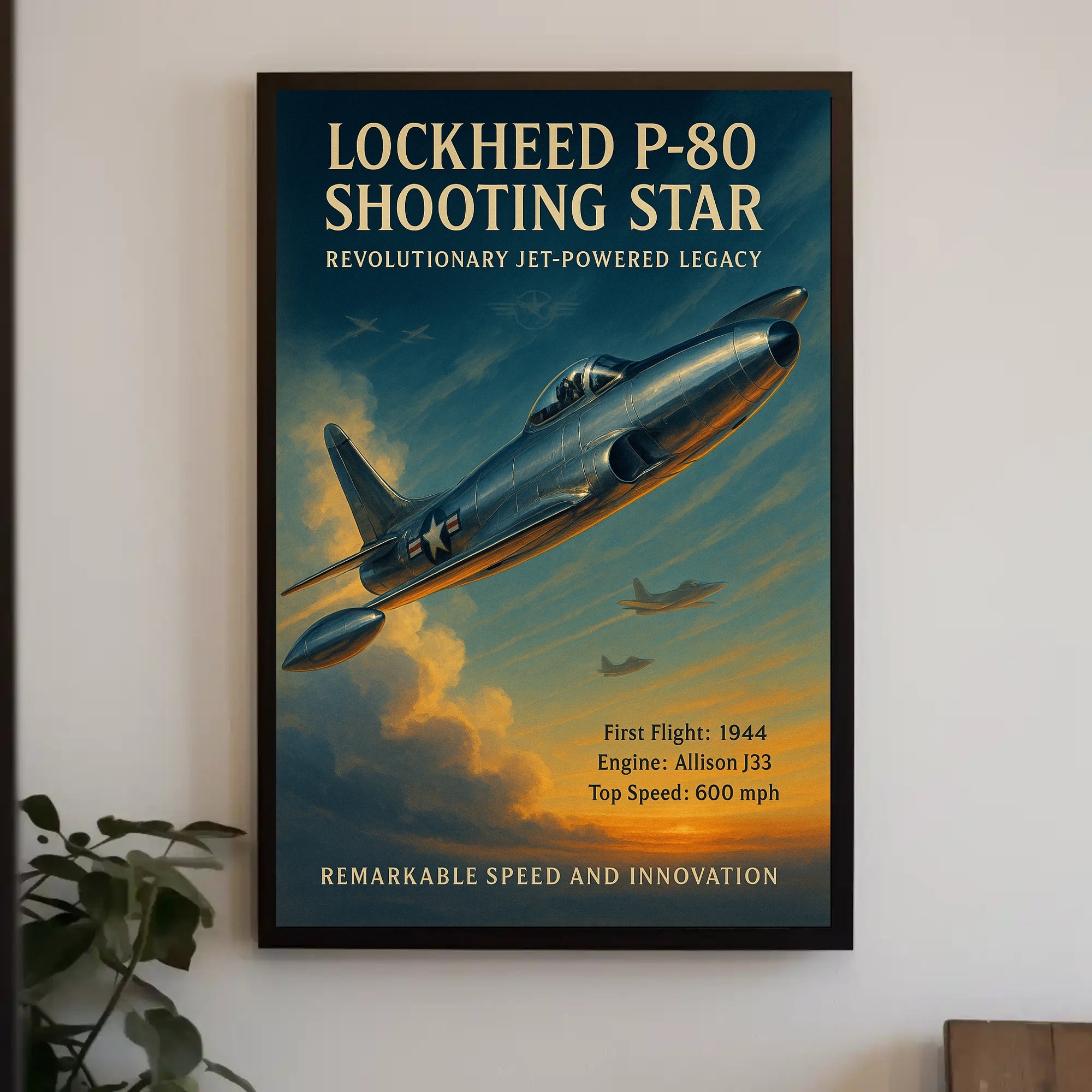 Lockheed P-80 Shooting Star Poster PosterGoat