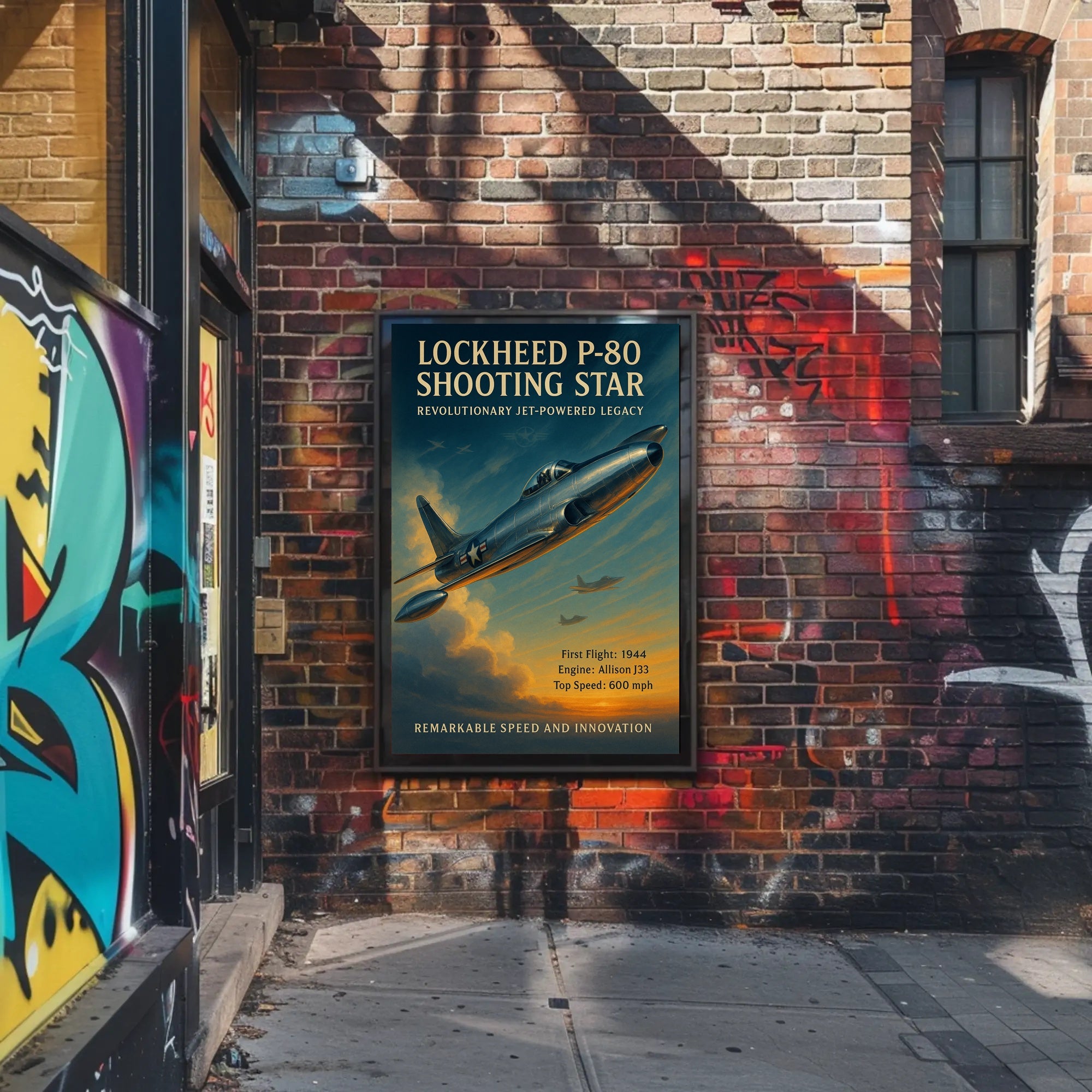 Lockheed P-80 Shooting Star Poster PosterGoat