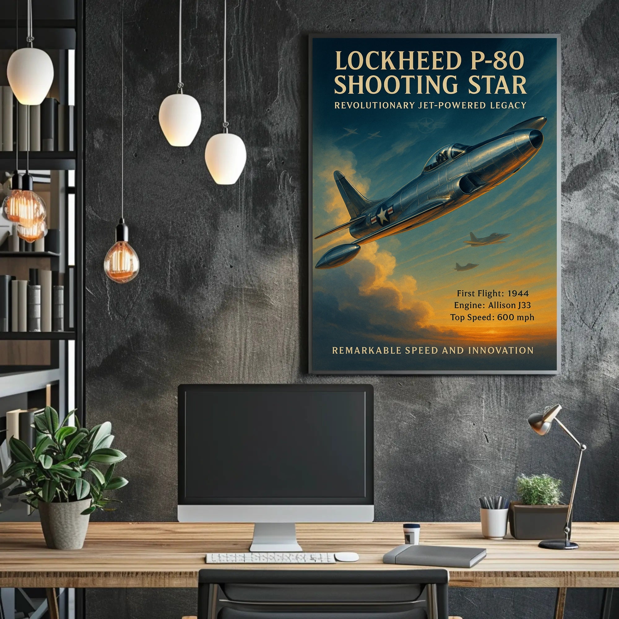 Lockheed P-80 Shooting Star Poster PosterGoat
