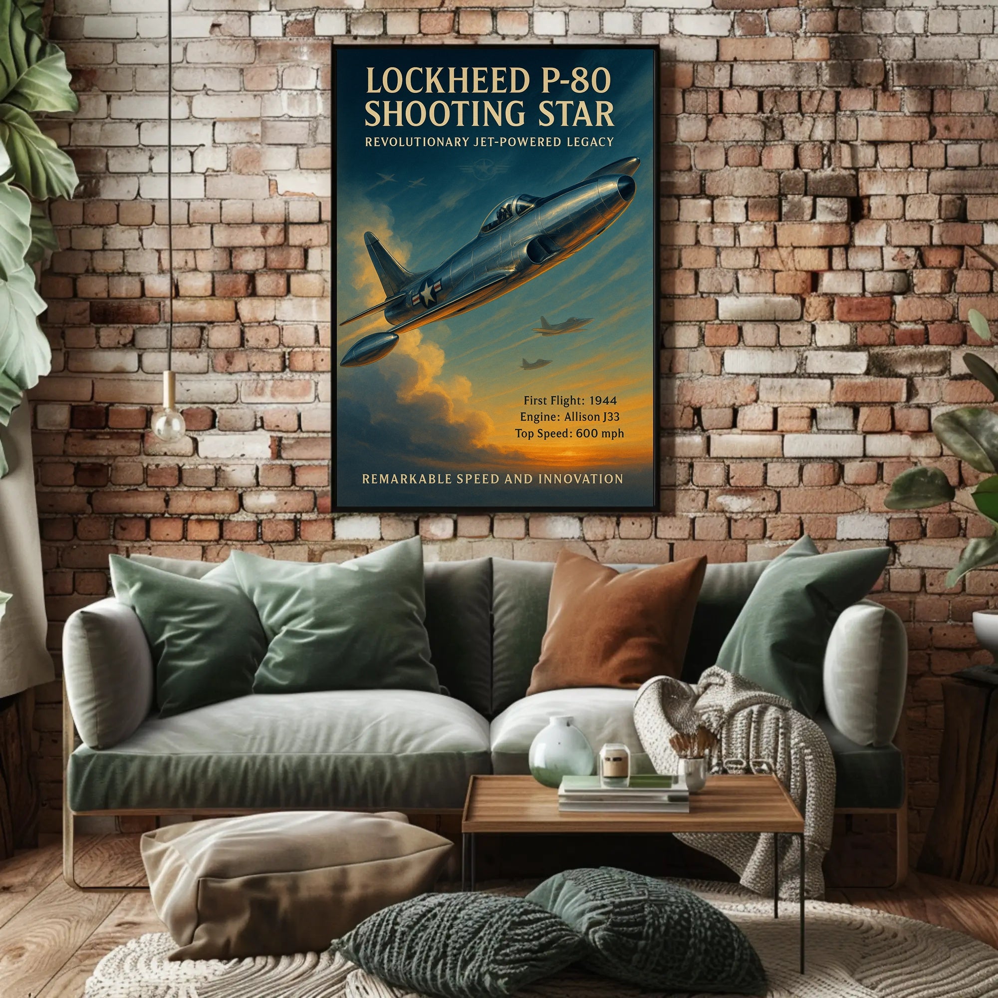 Lockheed P-80 Shooting Star Poster PosterGoat