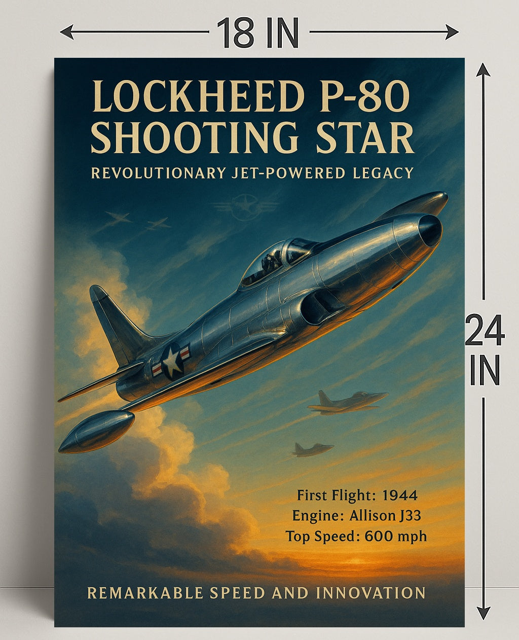 Lockheed P-80 Shooting Star Poster PosterGoat