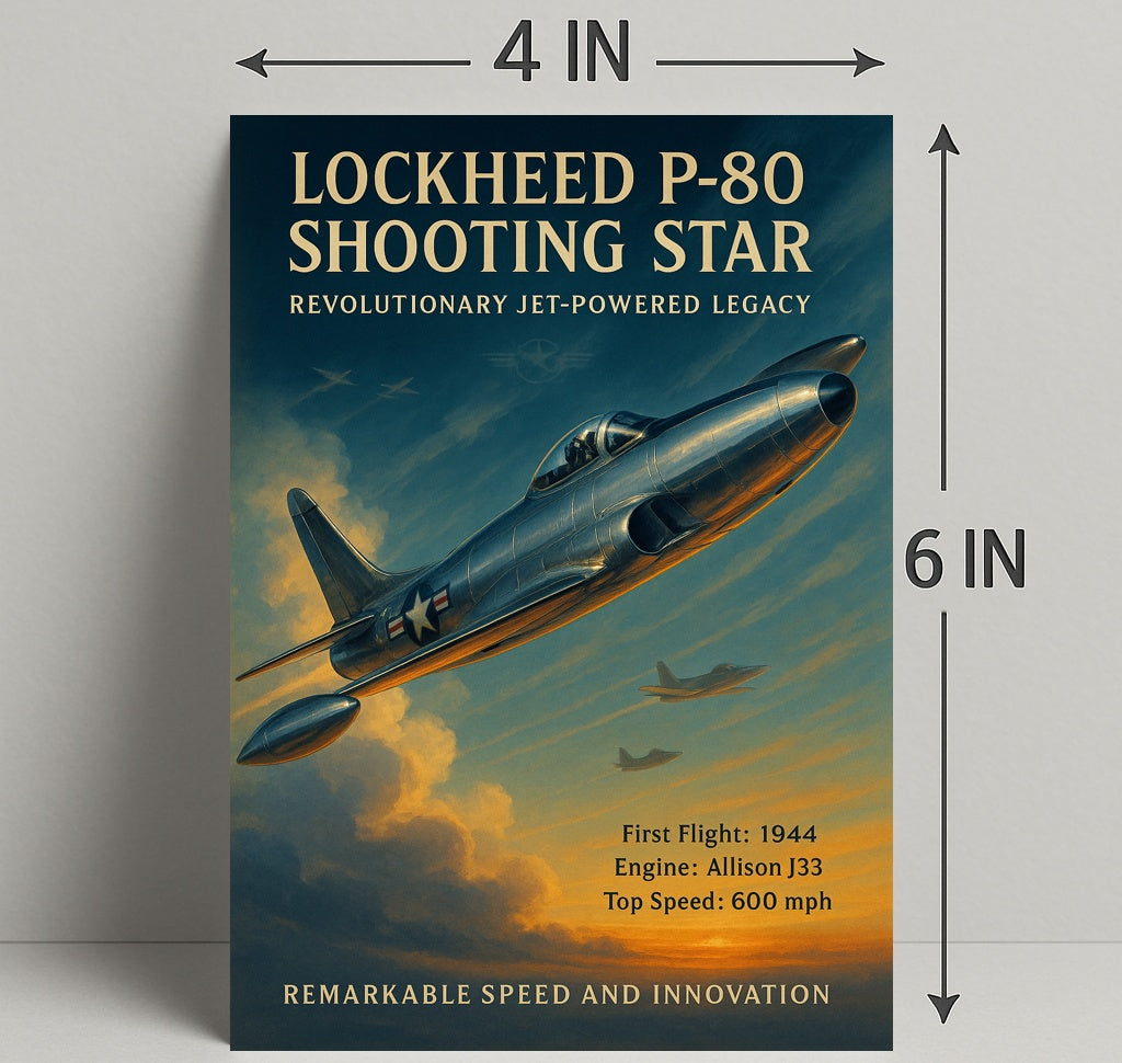 Lockheed P-80 Shooting Star Poster PosterGoat