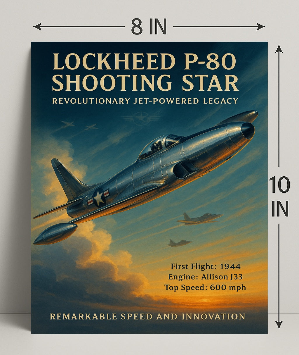 Lockheed P-80 Shooting Star Poster PosterGoat