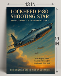 Lockheed P-80 Shooting Star Poster PosterGoat