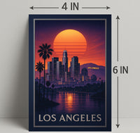 Los Angeles At Sunset Poster PosterGoat