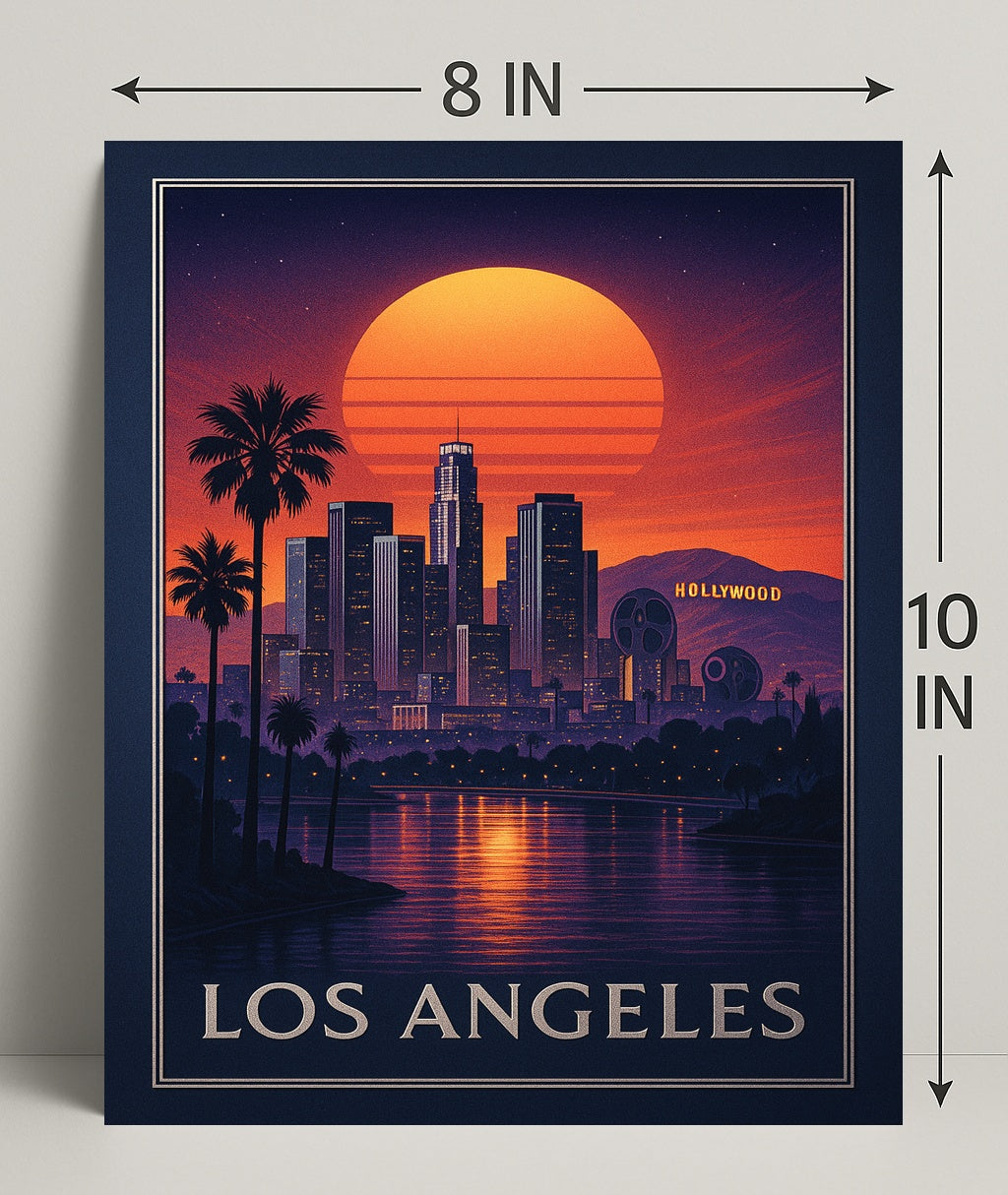 Los Angeles At Sunset Poster PosterGoat