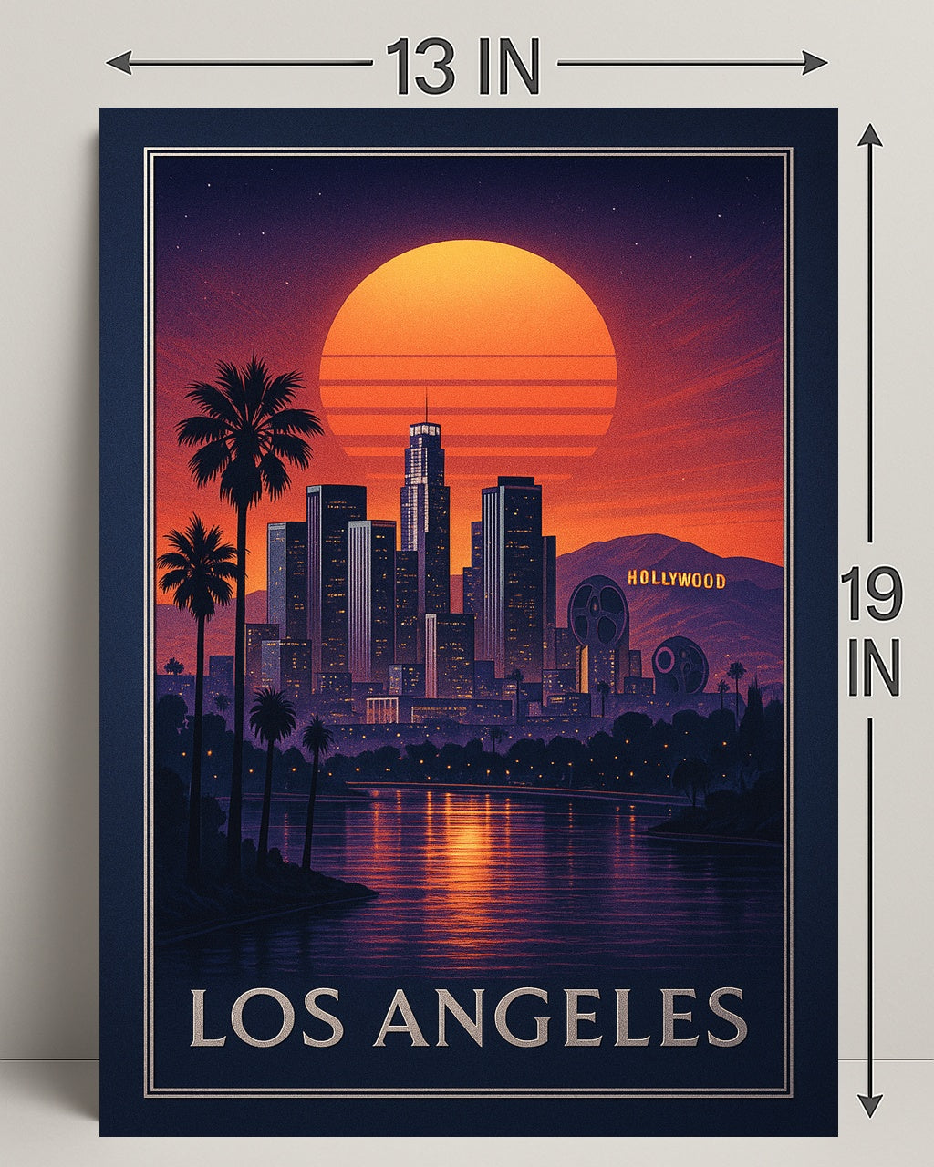 Los Angeles At Sunset Poster PosterGoat