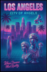 Los Angeles City Of Angels Poster PosterGoat