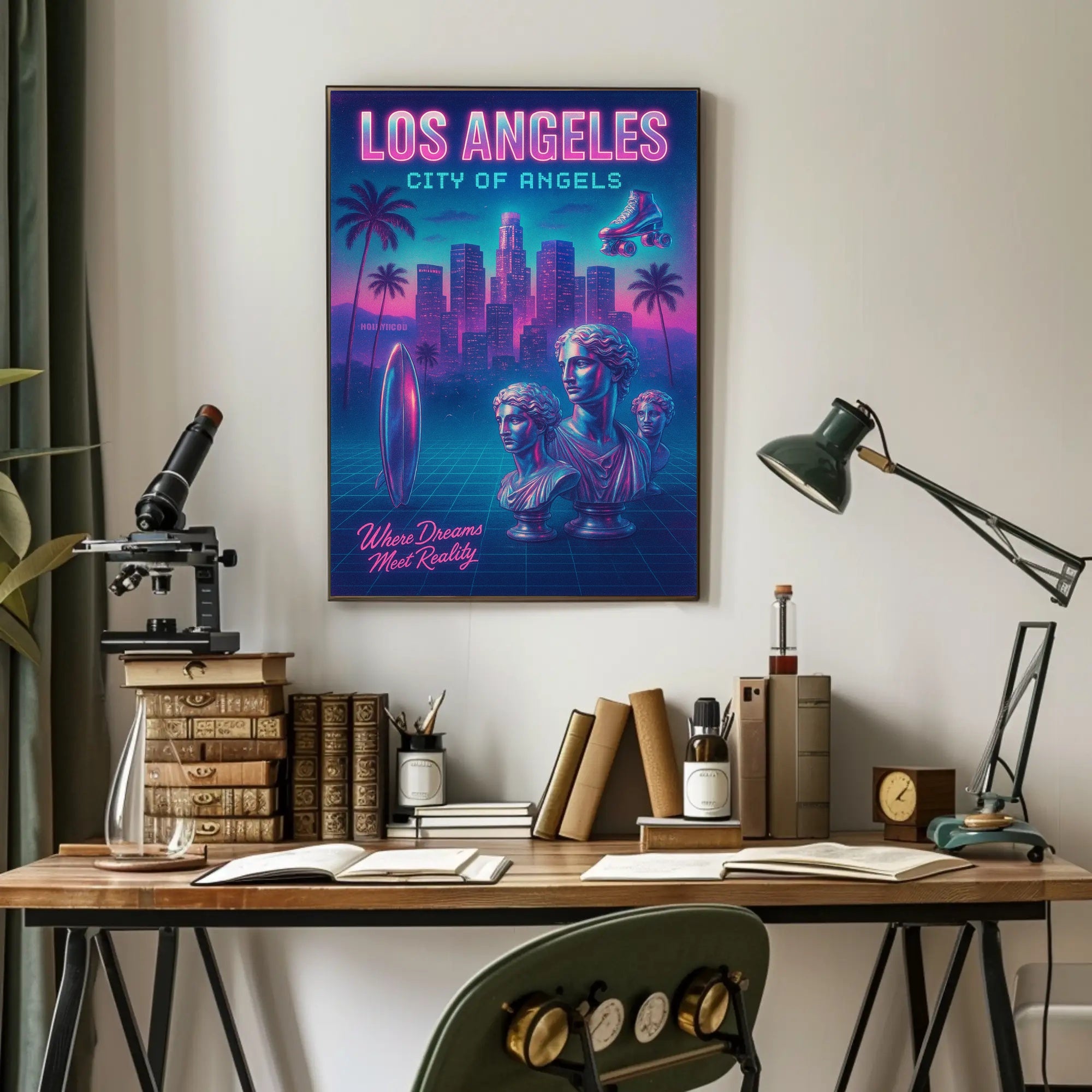 Los Angeles City Of Angels Poster PosterGoat