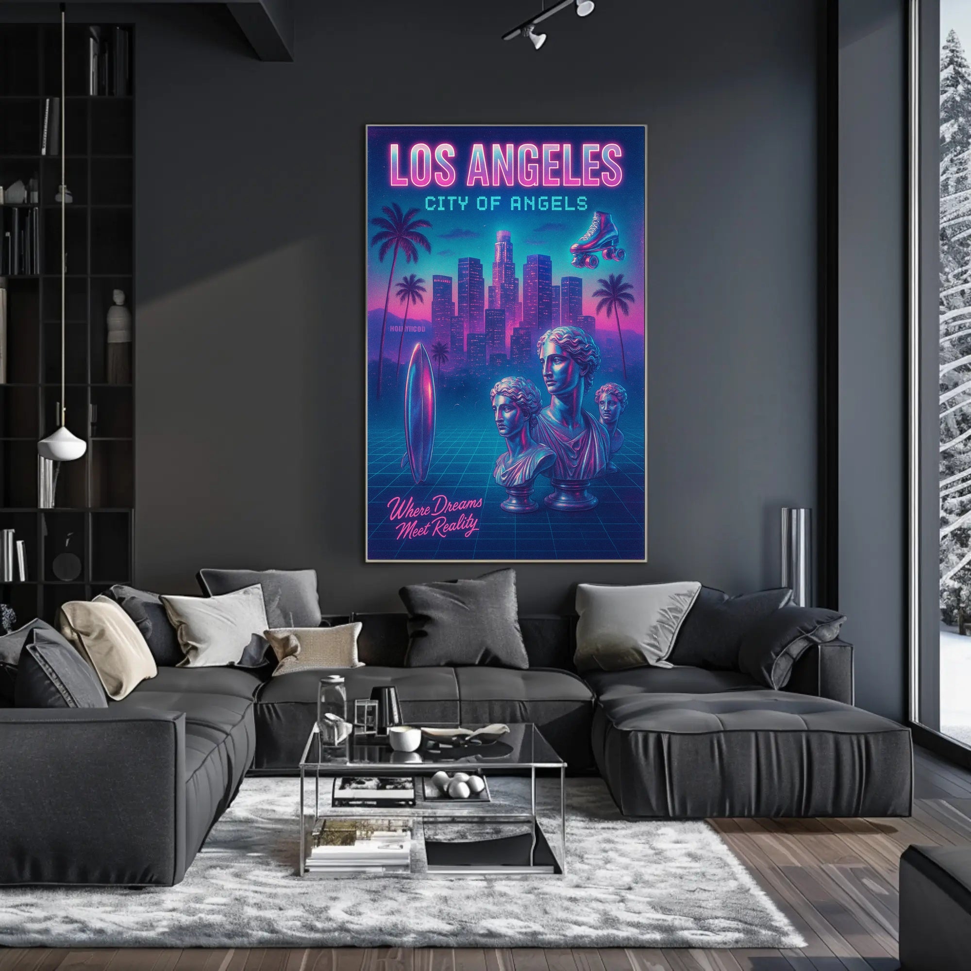 Los Angeles City Of Angels Poster PosterGoat