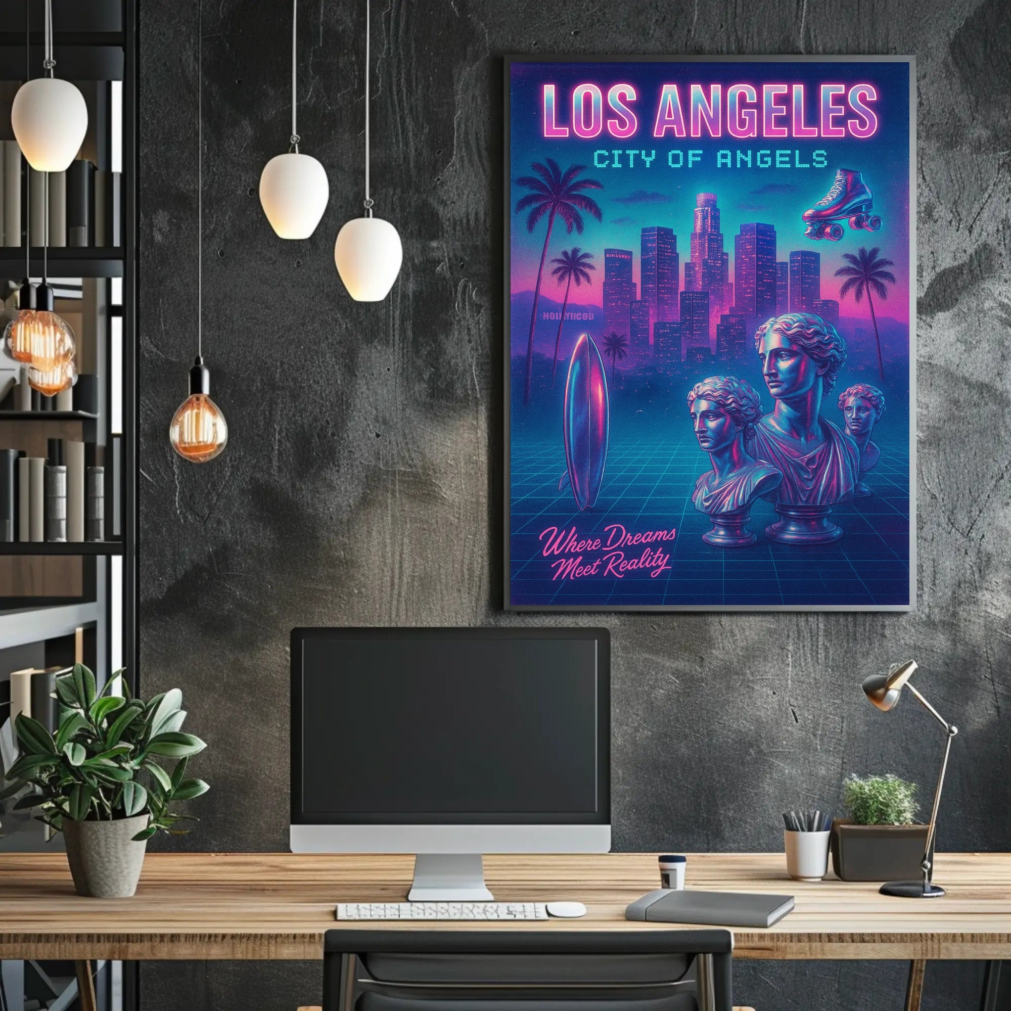 Los Angeles City Of Angels Poster PosterGoat