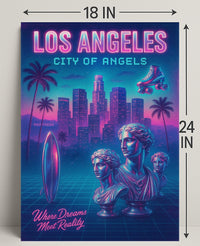 Los Angeles City Of Angels Poster PosterGoat