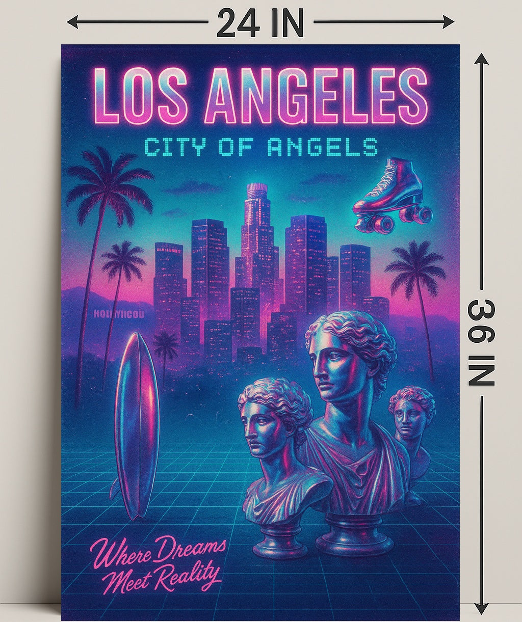 Los Angeles City Of Angels Poster PosterGoat