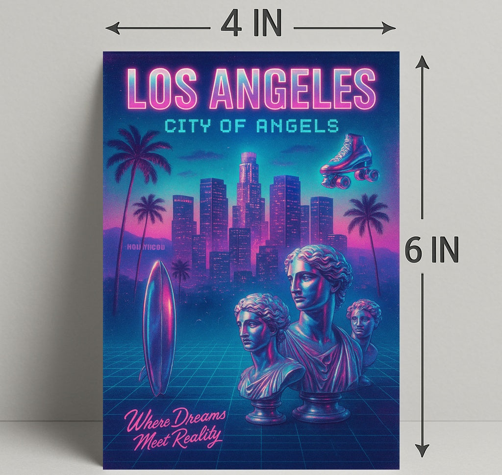 Los Angeles City Of Angels Poster PosterGoat
