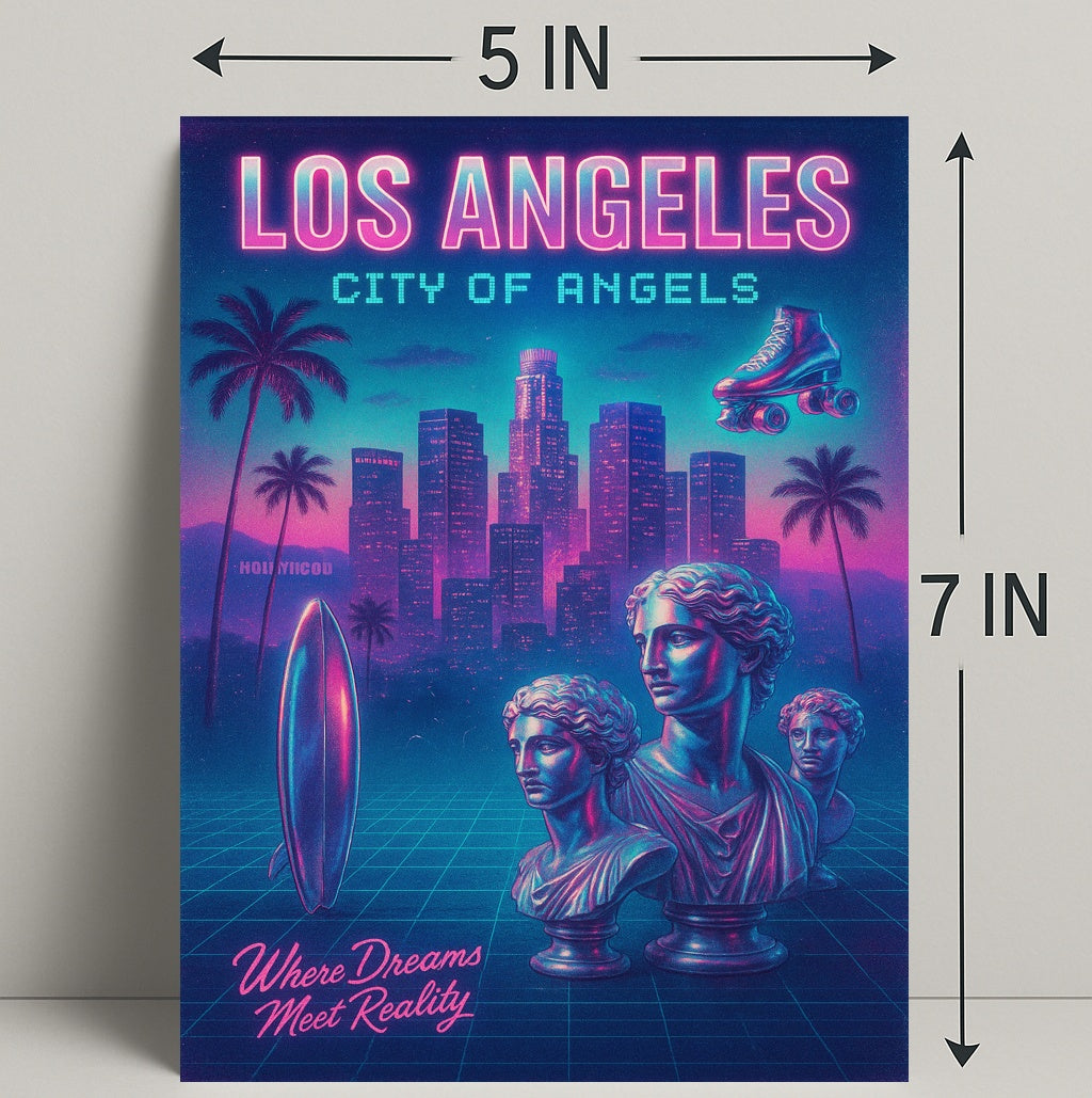 Los Angeles City Of Angels Poster PosterGoat