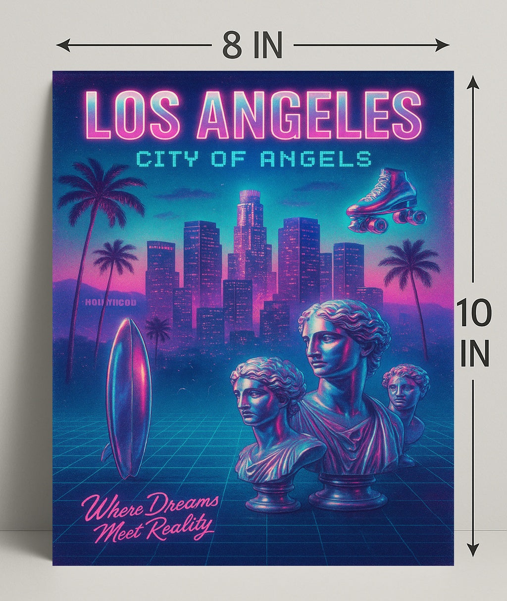 Los Angeles City Of Angels Poster PosterGoat
