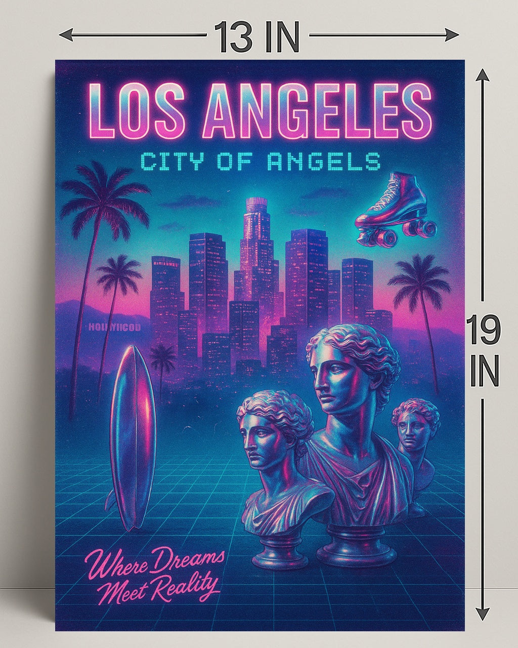 Los Angeles City Of Angels Poster PosterGoat