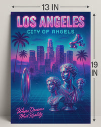 Los Angeles City Of Angels Poster PosterGoat