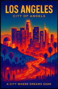 Los Angeles City of Angels Poster PosterGoat