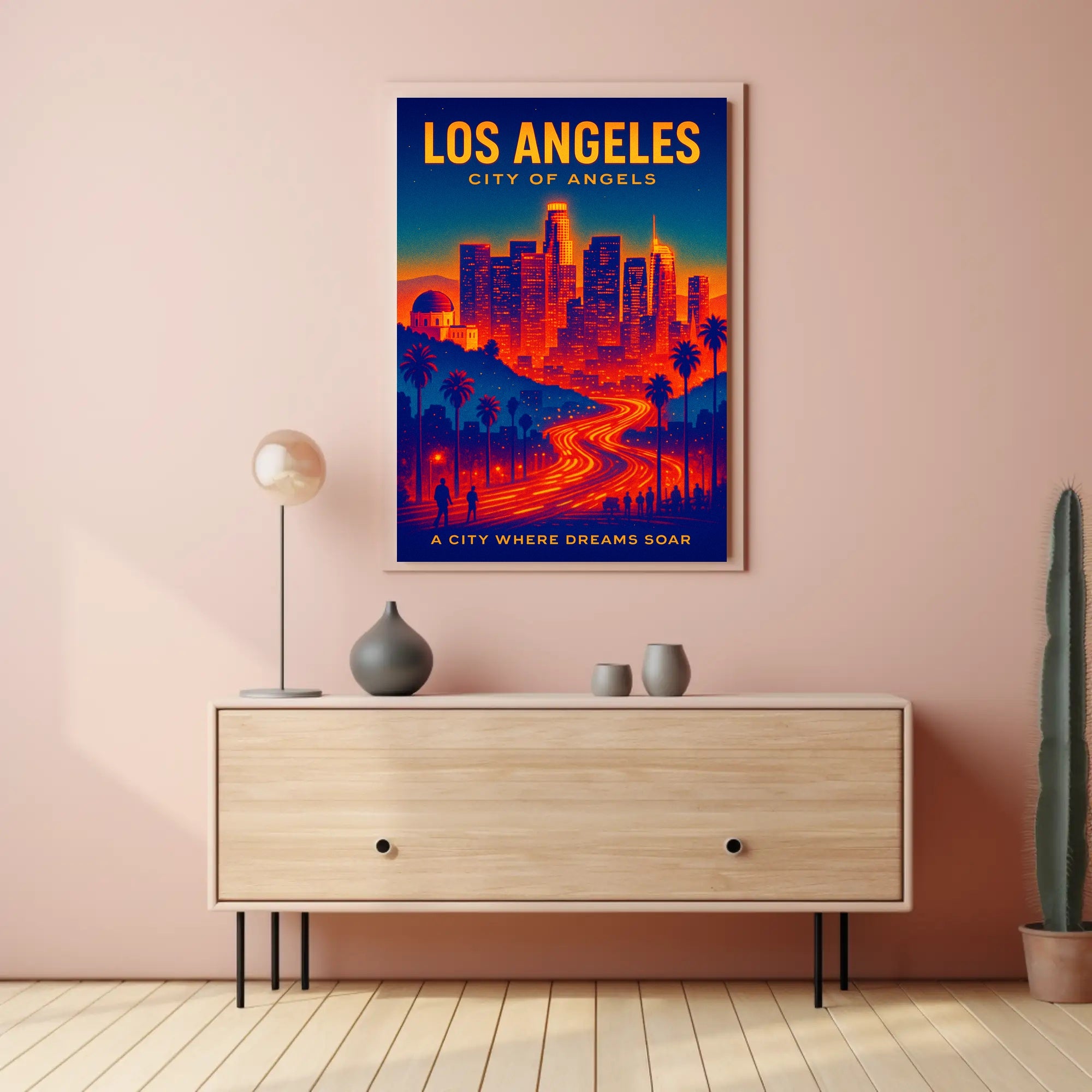 Los Angeles City of Angels Poster PosterGoat