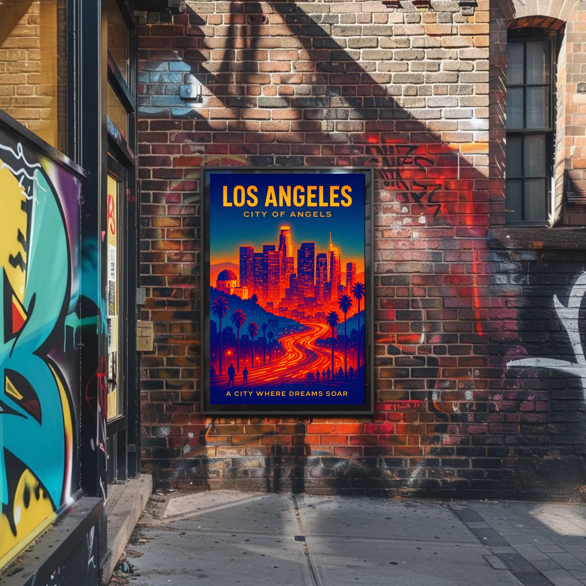 Los Angeles City of Angels Poster PosterGoat