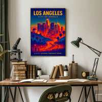 Los Angeles City of Angels Poster PosterGoat