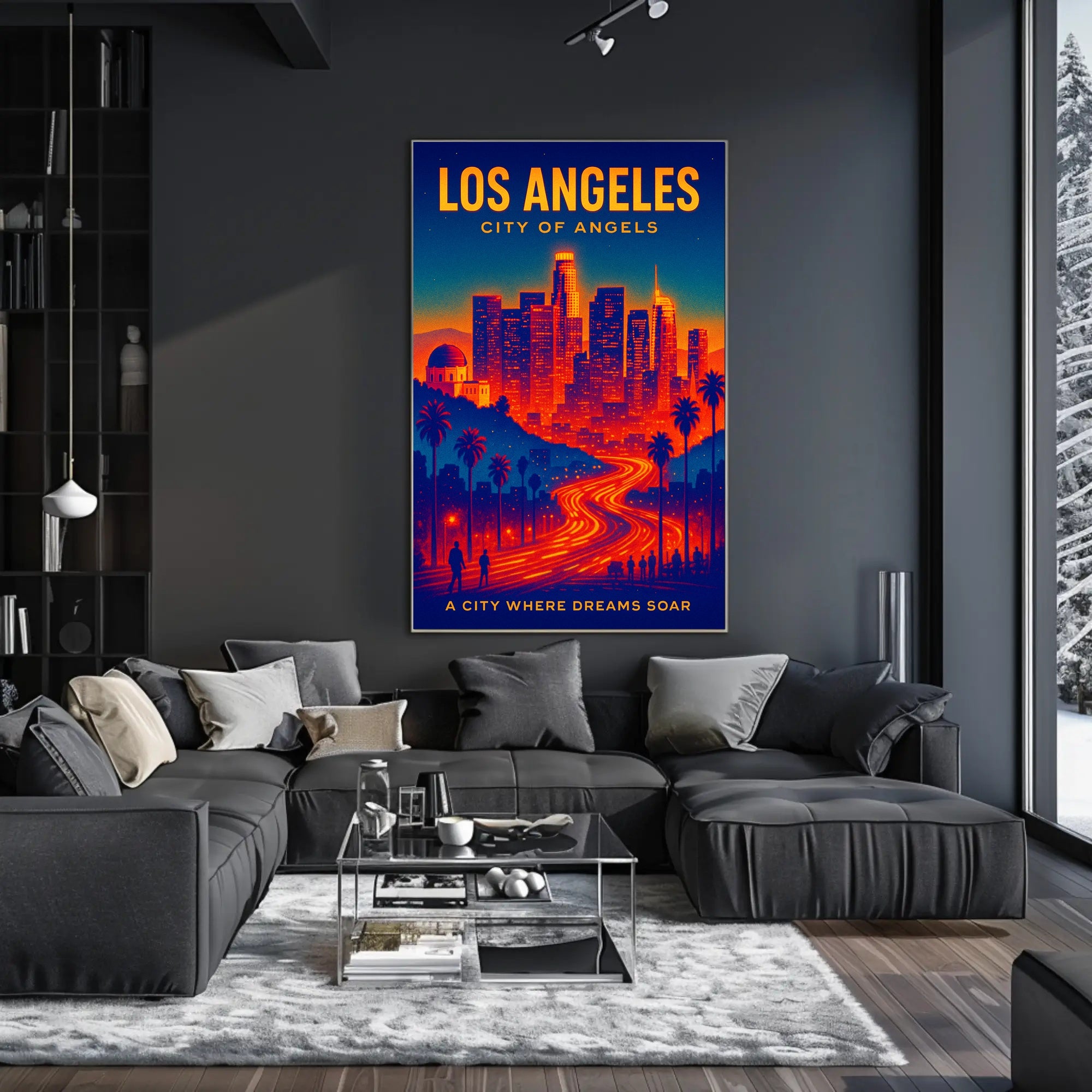 Los Angeles City of Angels Poster PosterGoat