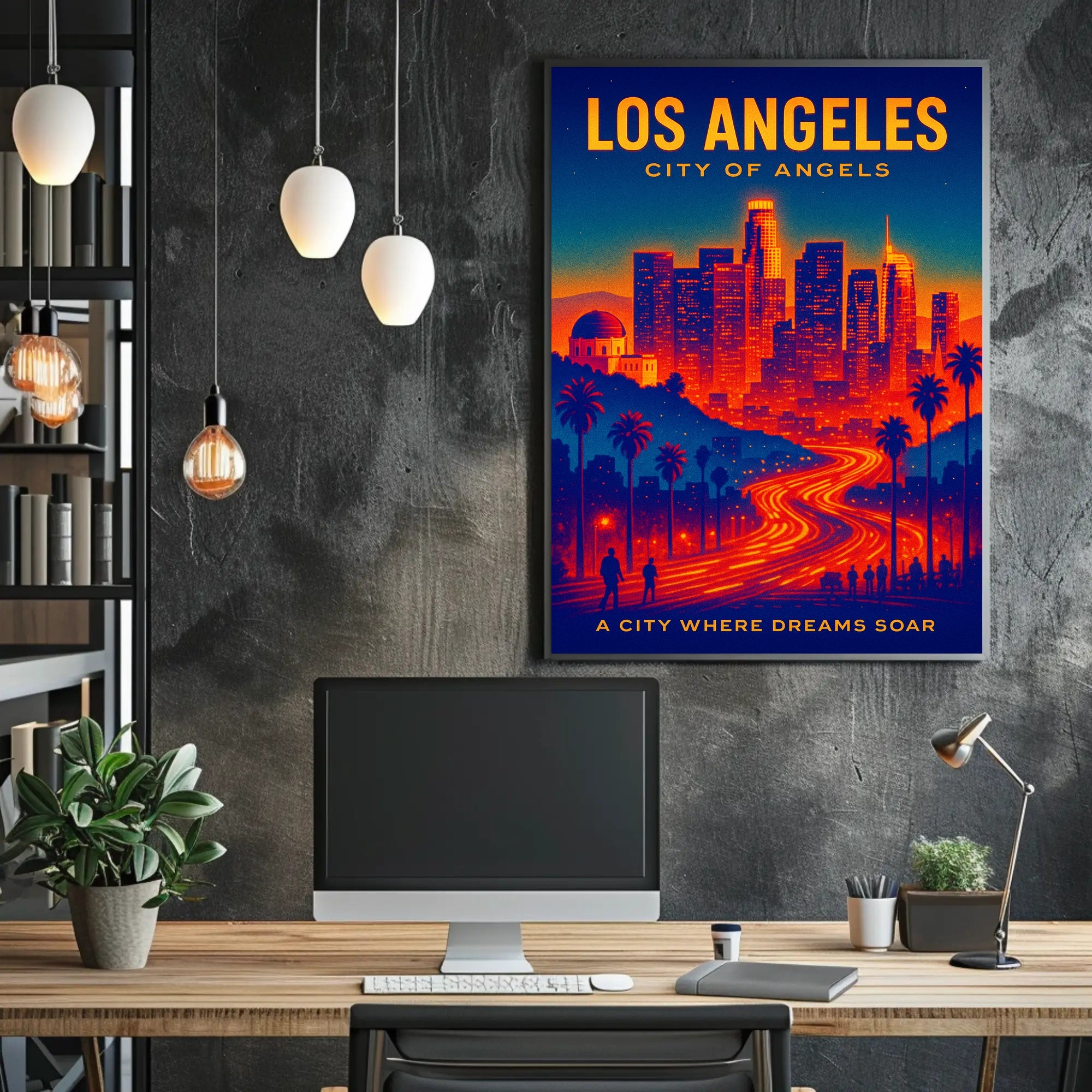 Los Angeles City of Angels Poster PosterGoat